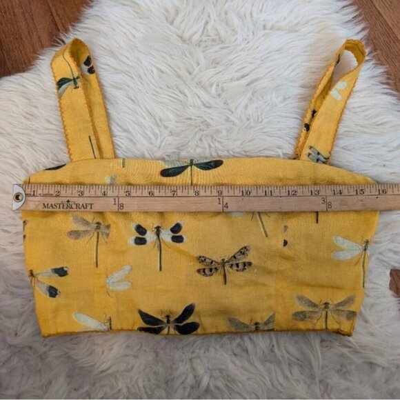 Agua Bendita Linen Dragonfly Skirt Top Set Medium - Picture 9 of 15